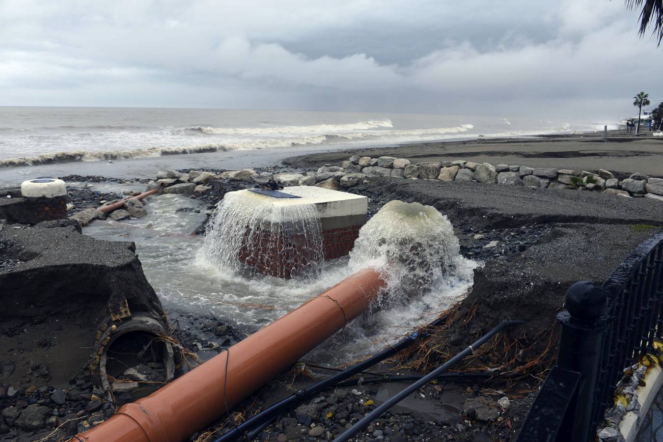 Málaga bajo el agua