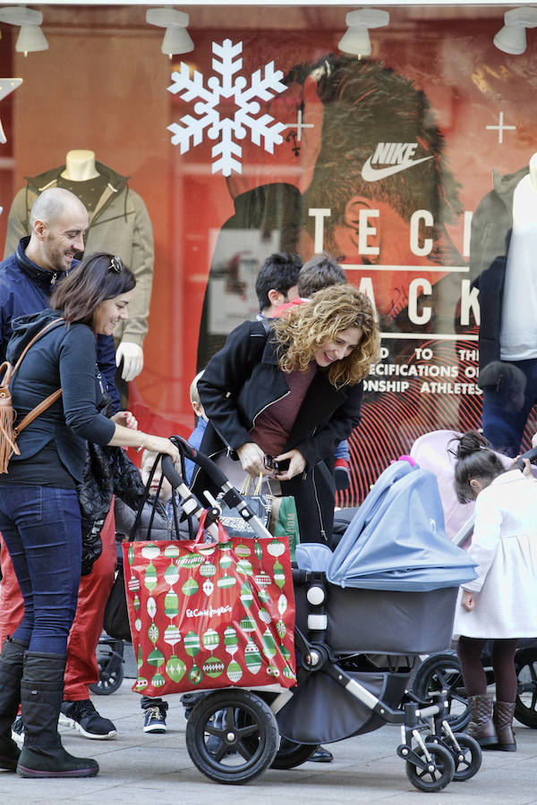 Navidad de compras y dulces