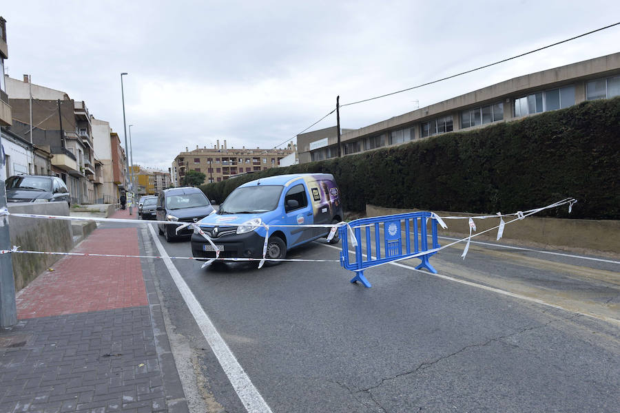 Crecidas en ramblas y El Reguerón