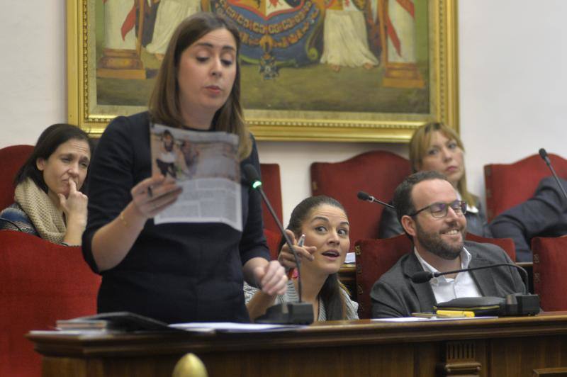 Imágenes del pleno del Ayuntamiento de Elche