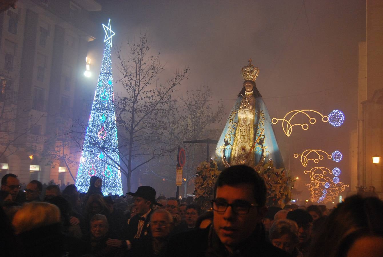 Disparos de Pascua para subir a la Virgen del Castillo a su santuario