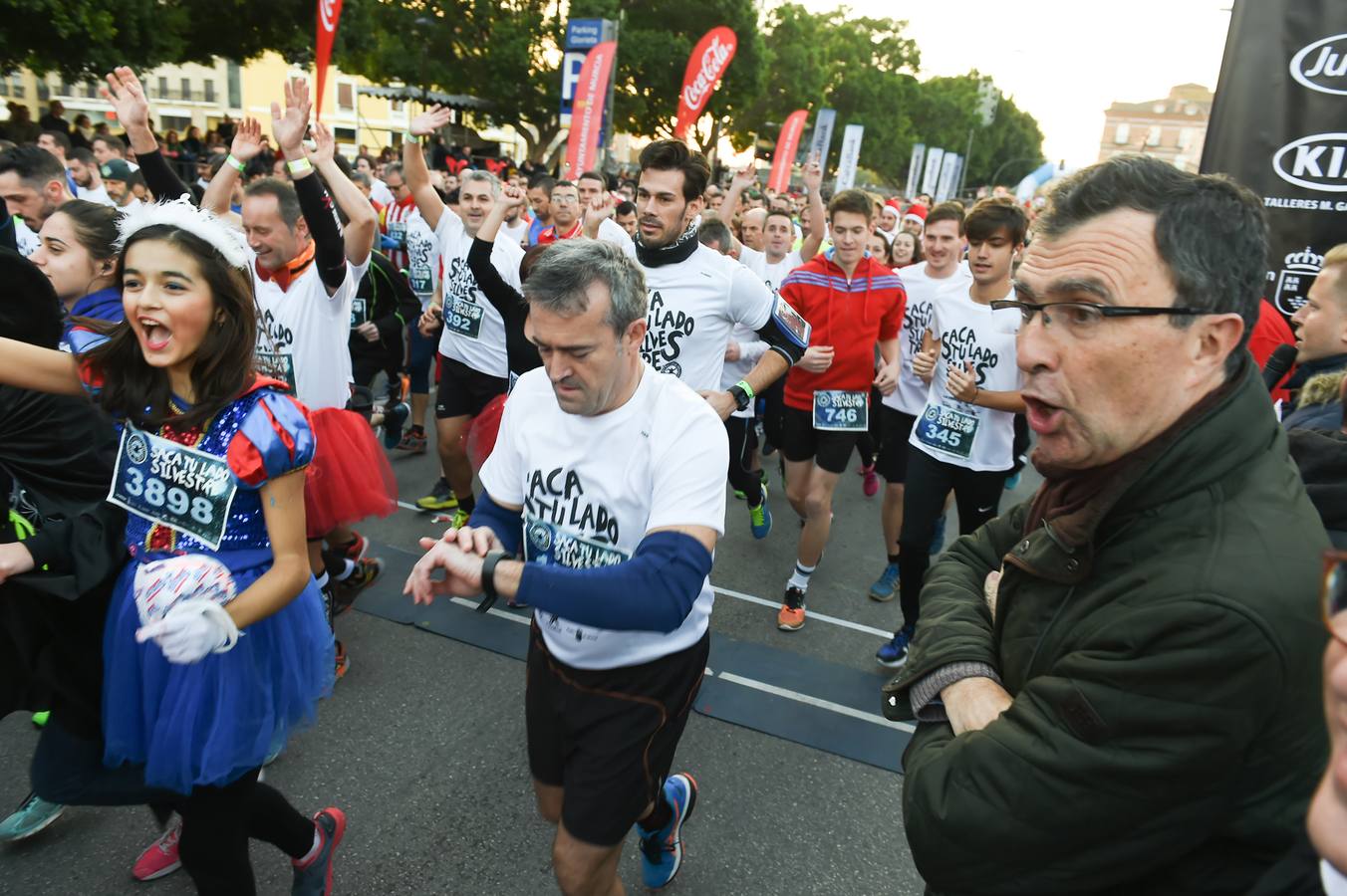 Comenzando la carrera con alegría