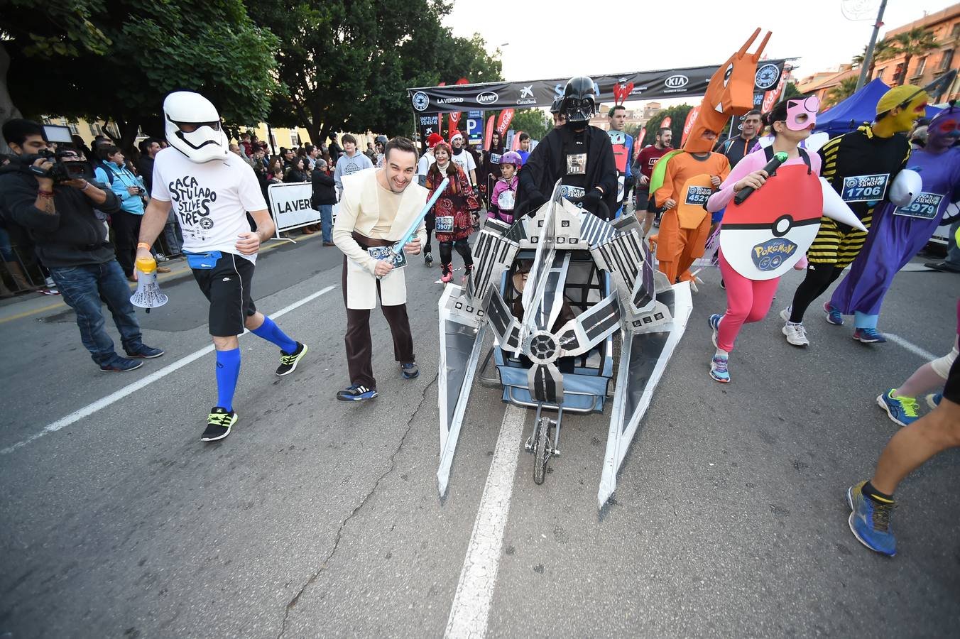 Comenzando la carrera con alegría