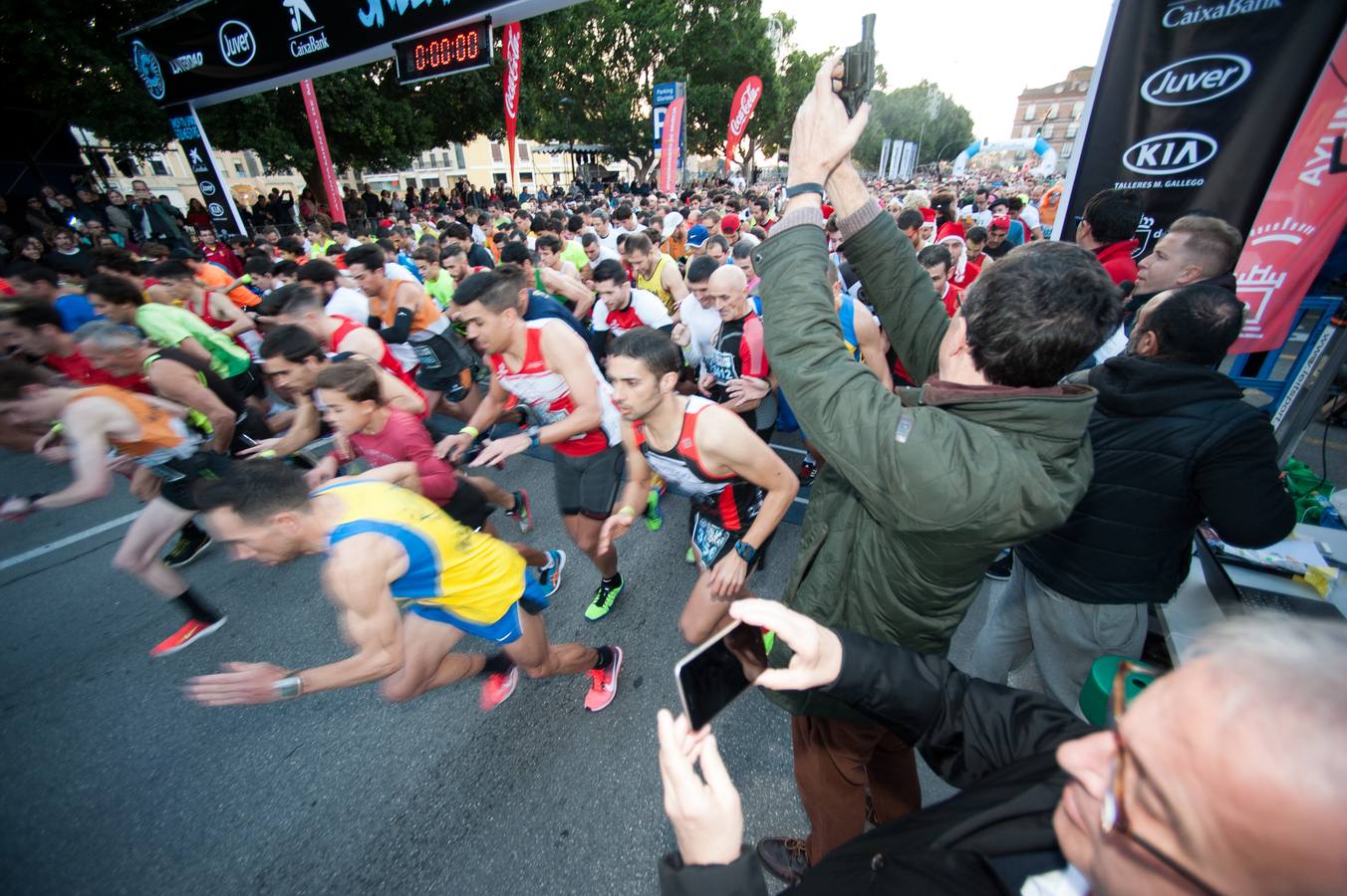 Comenzando la carrera con alegría