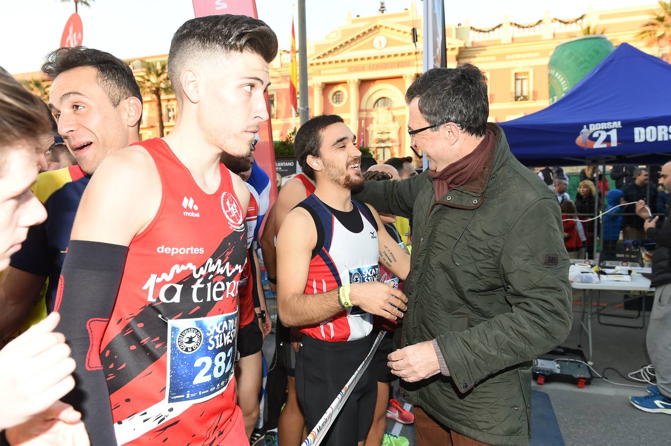 Comenzando la carrera con alegría