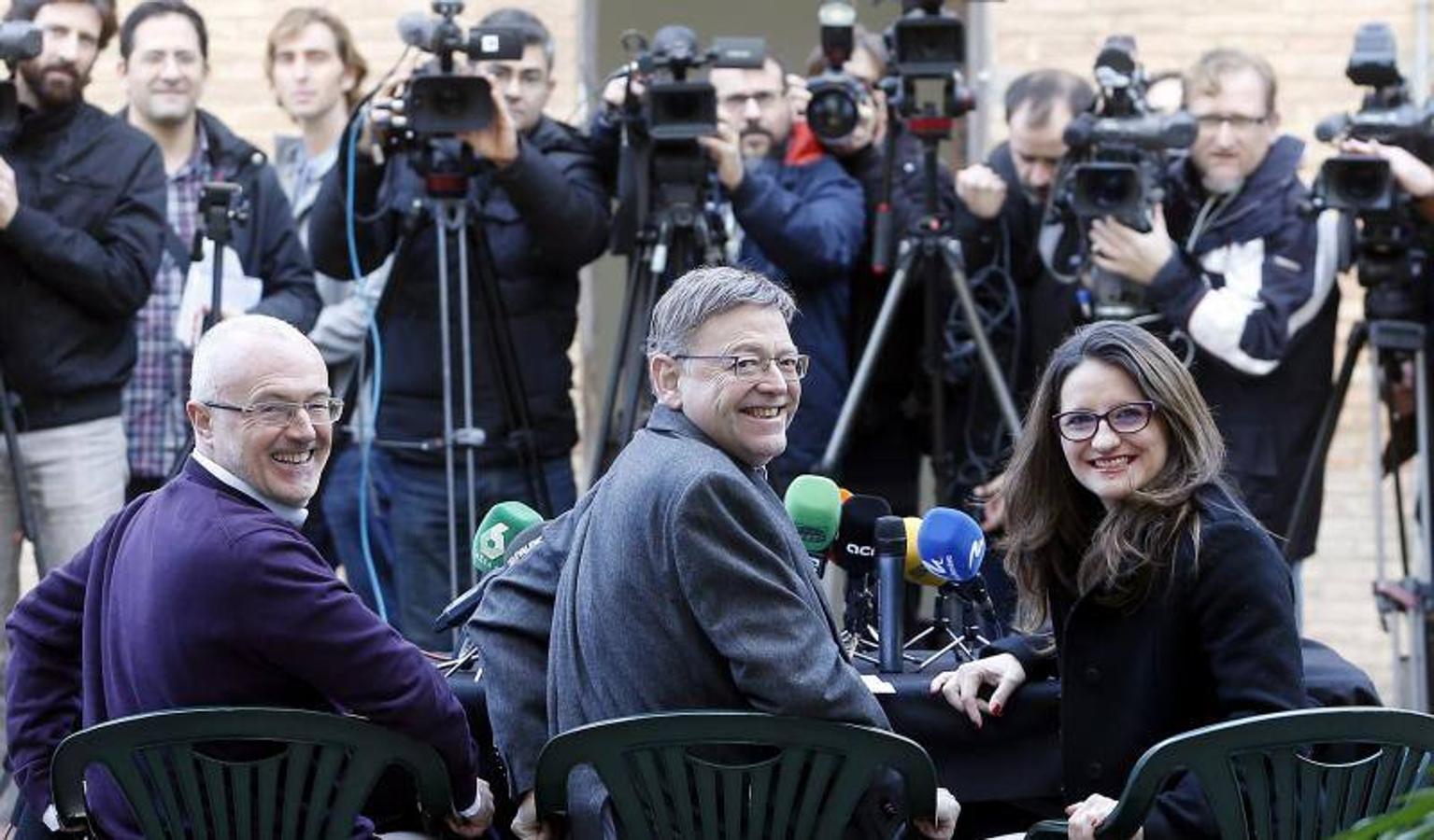 PSPV, Compromís y Podemos renuevan el Pacto del Botánico