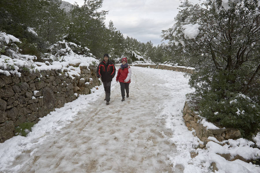 Nieve en las playas de la Marina