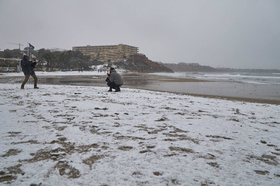 Nieve en el litoral de la Vega Baja