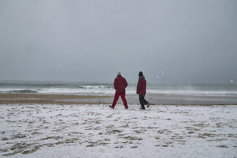 Nieve en el litoral de la Vega Baja