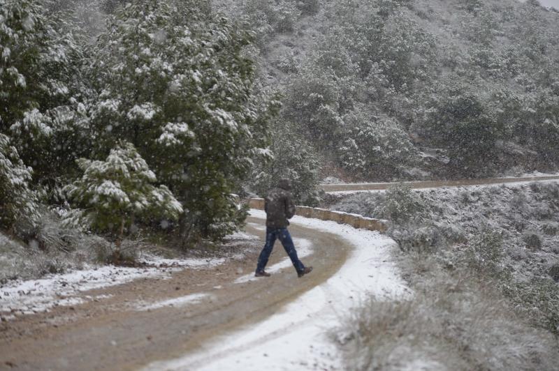 Los copos de nieve le cambian la cara a Cartagena