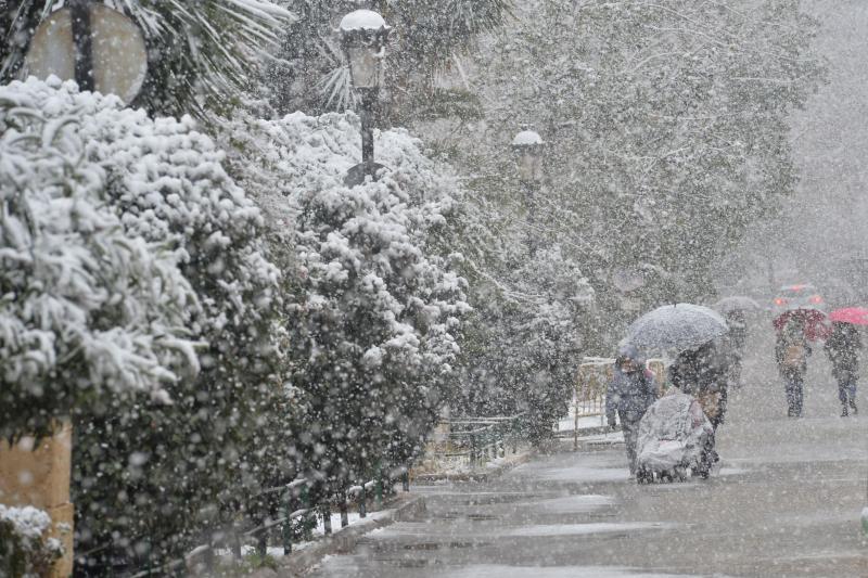 La nieve deja huella en Lorca