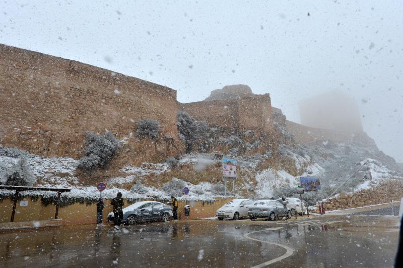 La nieve deja huella en Lorca