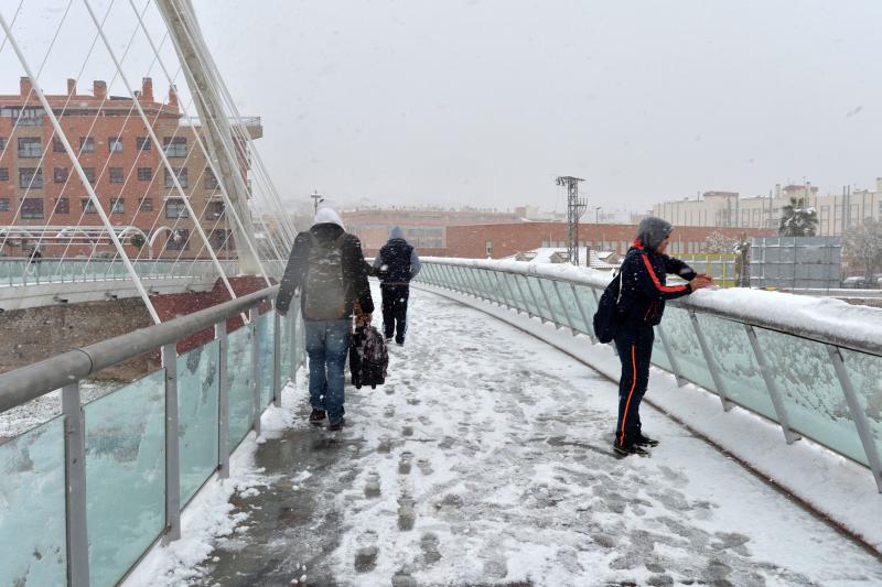 La nieve deja huella en Lorca