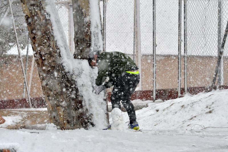 La nieve deja huella en Lorca