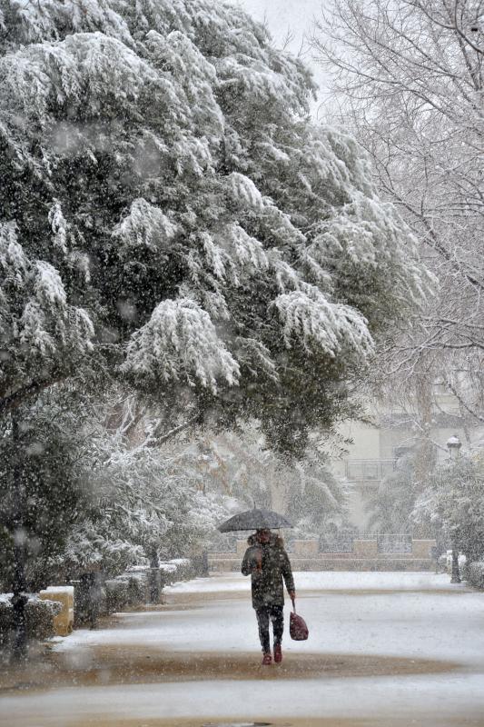 La nieve deja huella en Lorca