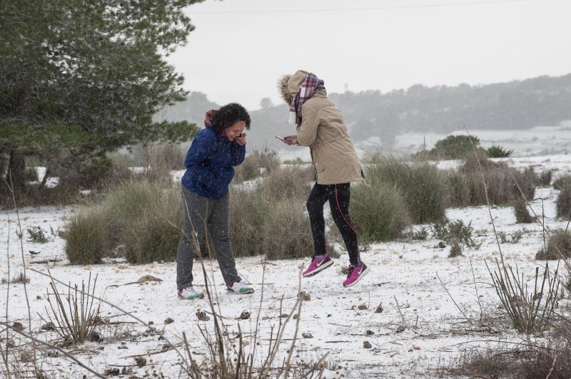 La ola de frío circula por el Puerto de la Cadena