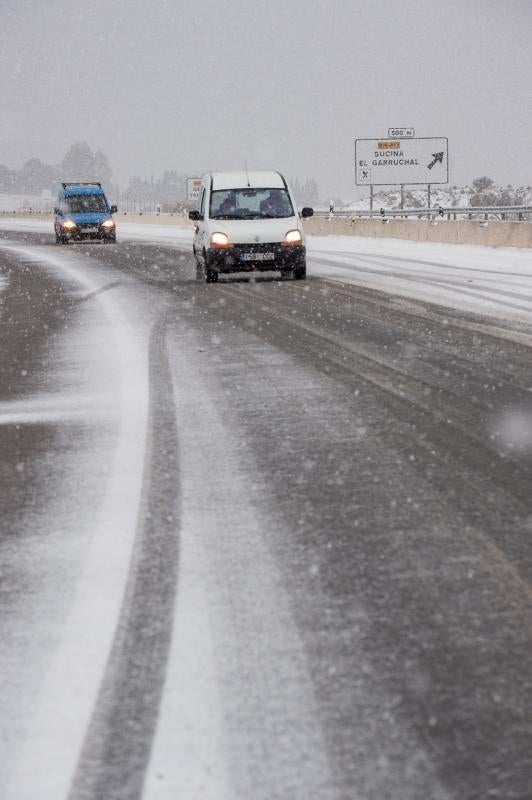 La ola de frío circula por el Puerto de la Cadena