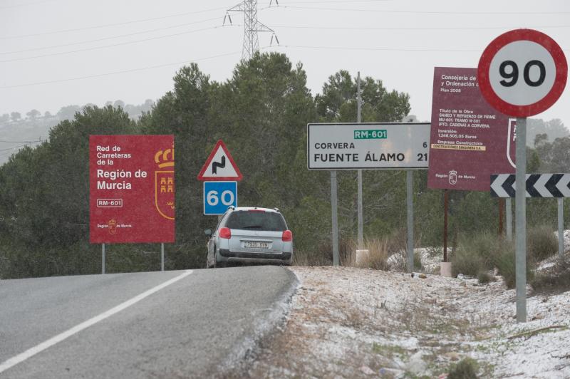 La ola de frío circula por el Puerto de la Cadena