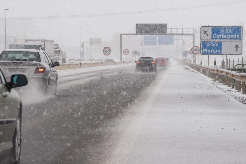 La ola de frío circula por el Puerto de la Cadena