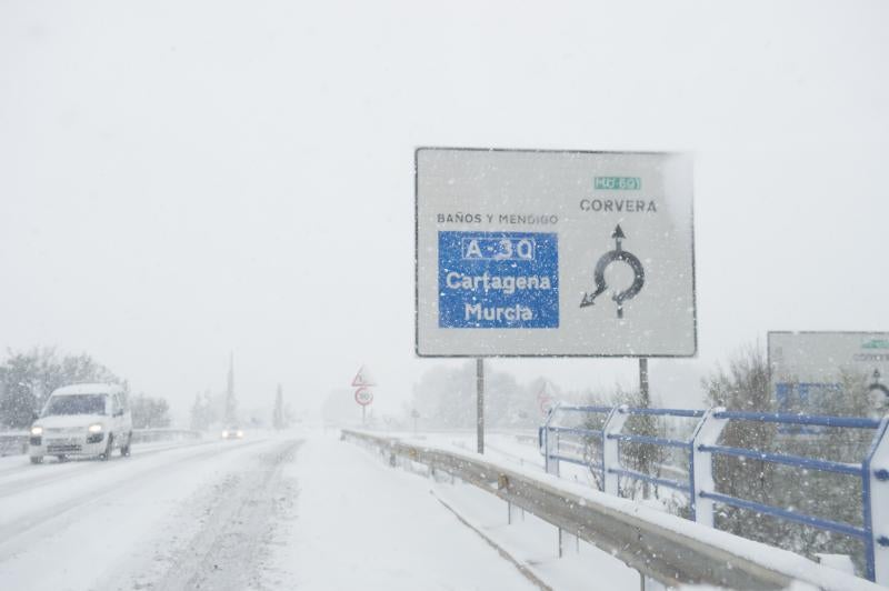 La ola de frío circula por el Puerto de la Cadena