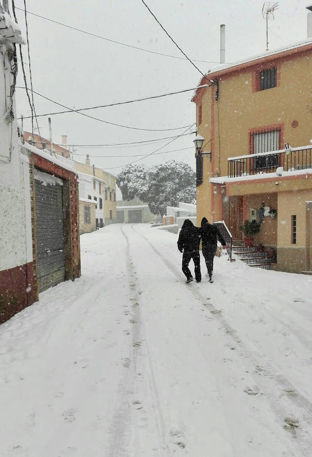 La nieve cubre Moratalla.