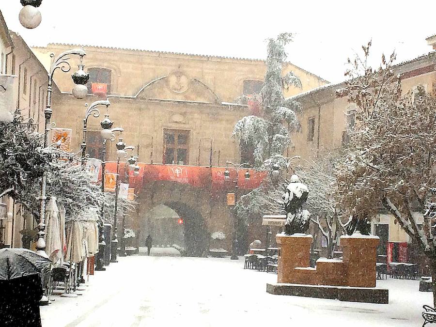 Caravaca, bajo la nieve