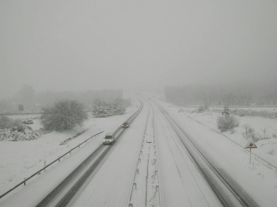 Intensa nevada en el Noroeste
