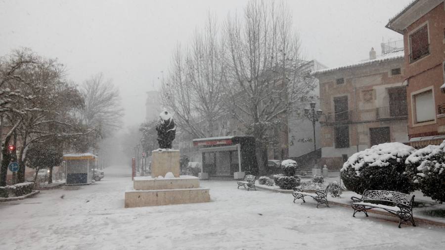 La nieve, en Caravaca.