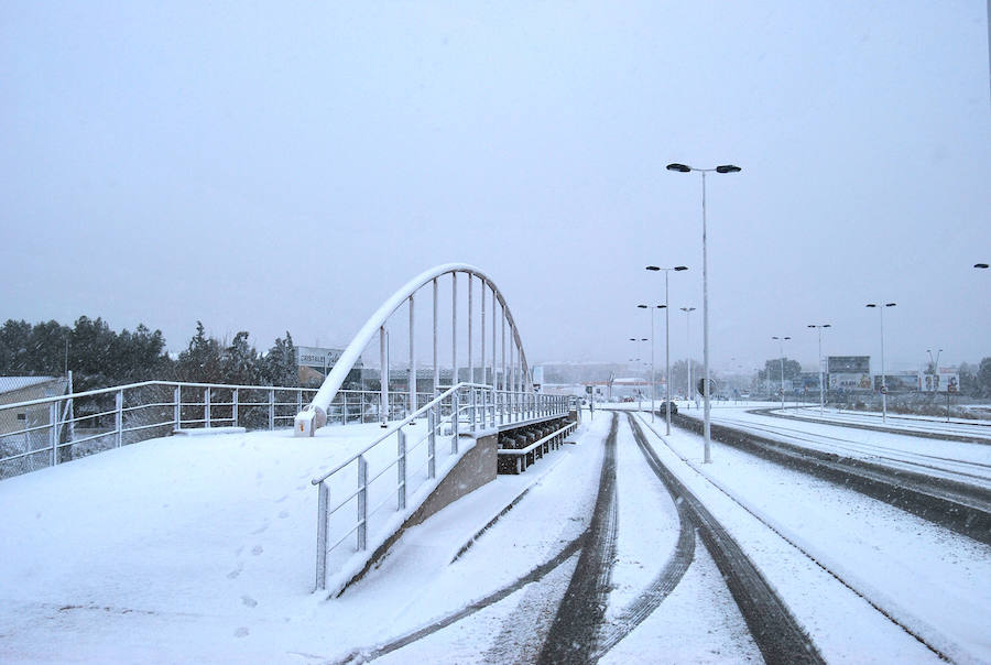 La nieve cubre de blanco Yecla