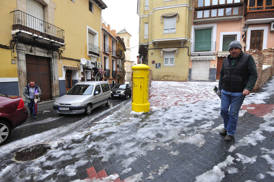 Moratalla amanece de postal por la nevada
