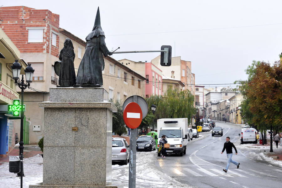 Moratalla amanece de postal por la nevada