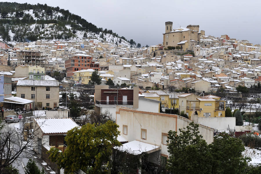 Moratalla amanece de postal por la nevada