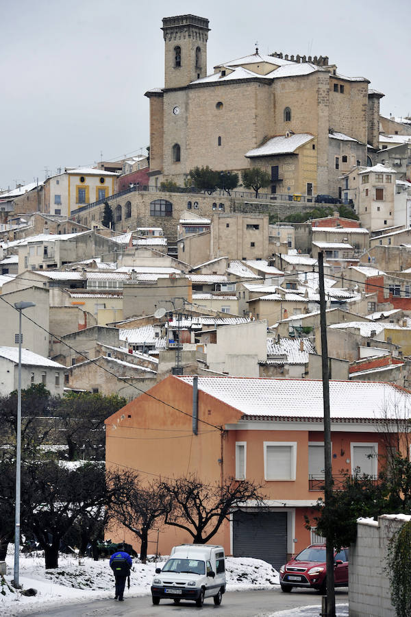 Moratalla amanece de postal por la nevada
