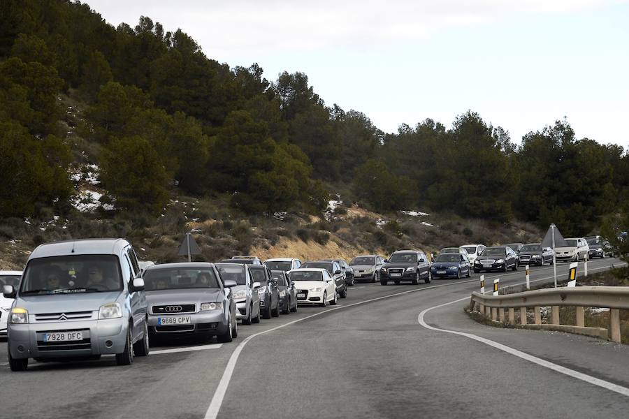 Atasco para ir a ver la nieve