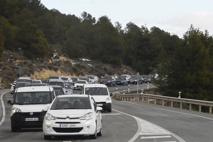 Atasco para ir a ver la nieve