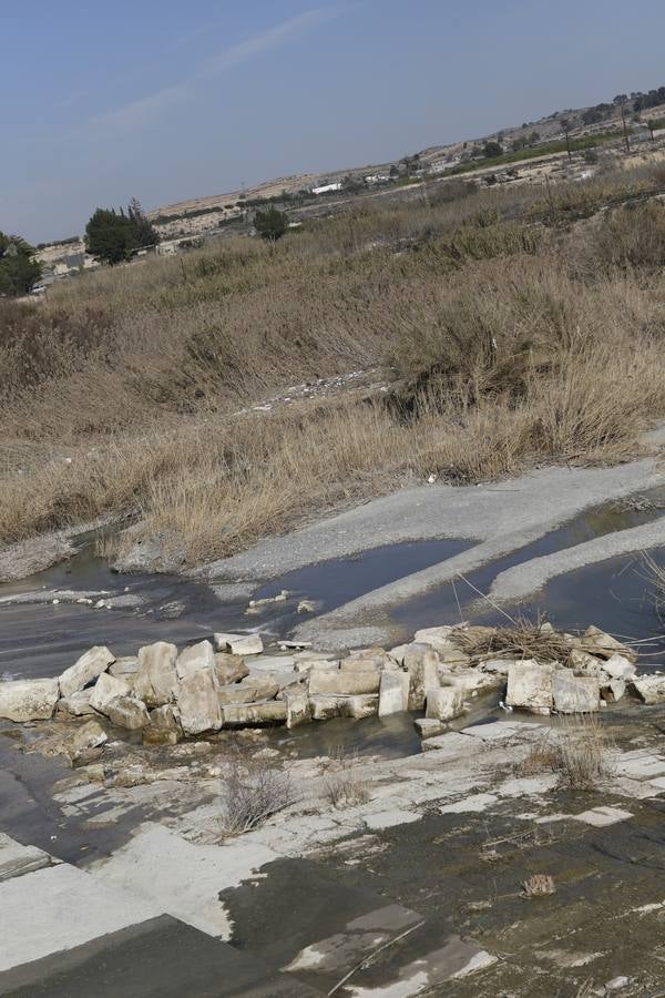 Daños en el azud de La Contraparada