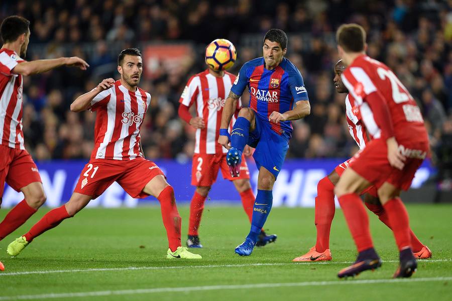 El Barcelona-Sporting, en imágenes