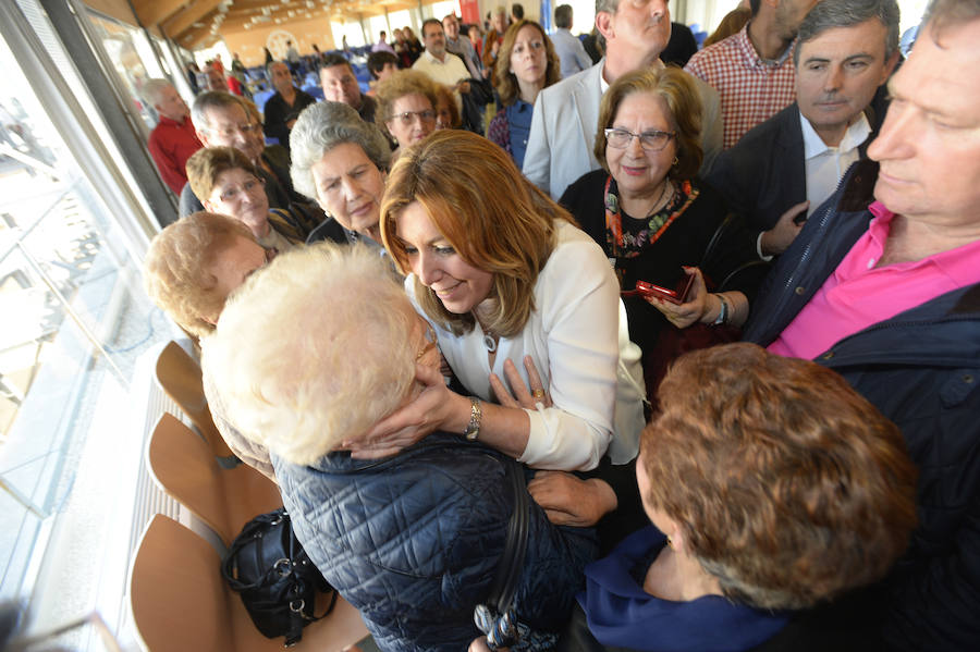 Susana Díaz promete en su visita a Cartagena un «liderazgo abierto»