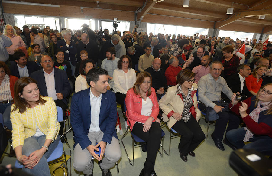 Susana Díaz promete en su visita a Cartagena un «liderazgo abierto»