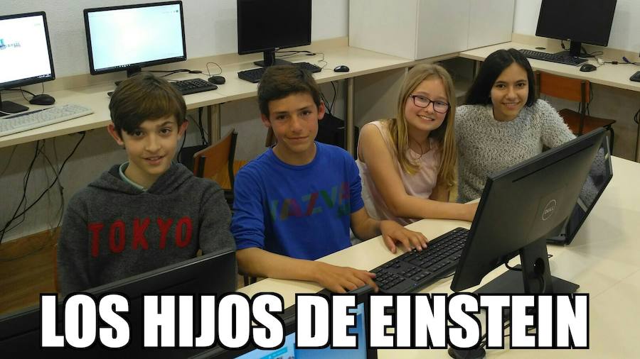 Los Hijos de Einstein. Manuel Nicolás, Paula Martínez, Violeta Albasini y Antonio López. Tutor: Fernando Pérez