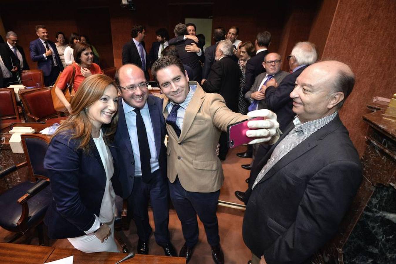 Pedro Antonio Sánchez tras el Debate de Investidura 29.6.2015. 