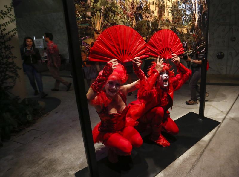 Corazones rojos en Singapur