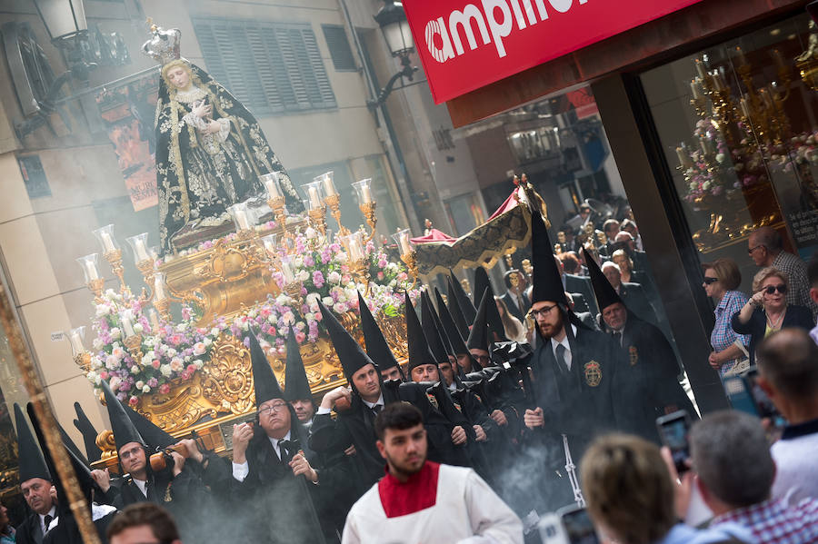 Nuestra Señora del Rosario emociona en las calles de Murcia