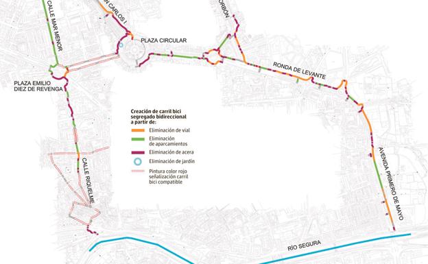 Los carriles bici del casco urbano sumarán 7,5 kilómetros de rutas seguras en 2018