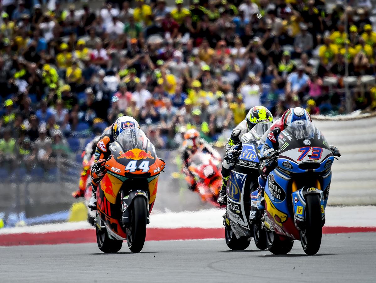 Álex Márquez, durante la carrera. 