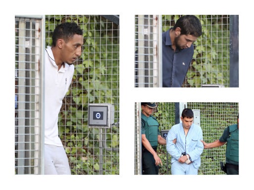 Llegan a la Audiencia Nacional los terroristas de Barcelona y Cambrils