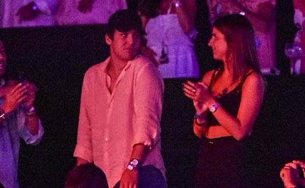 Mar Torres y Froilán en un concierto.