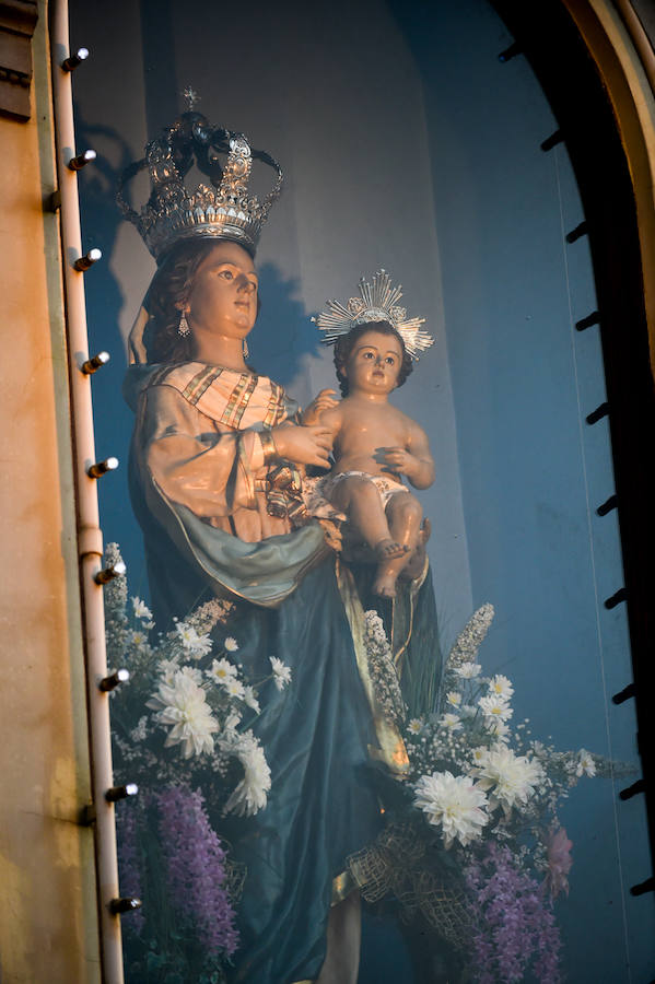 La imagen luce el pectoral de la Cruz de Caravaca en alusión al Año Jubilar