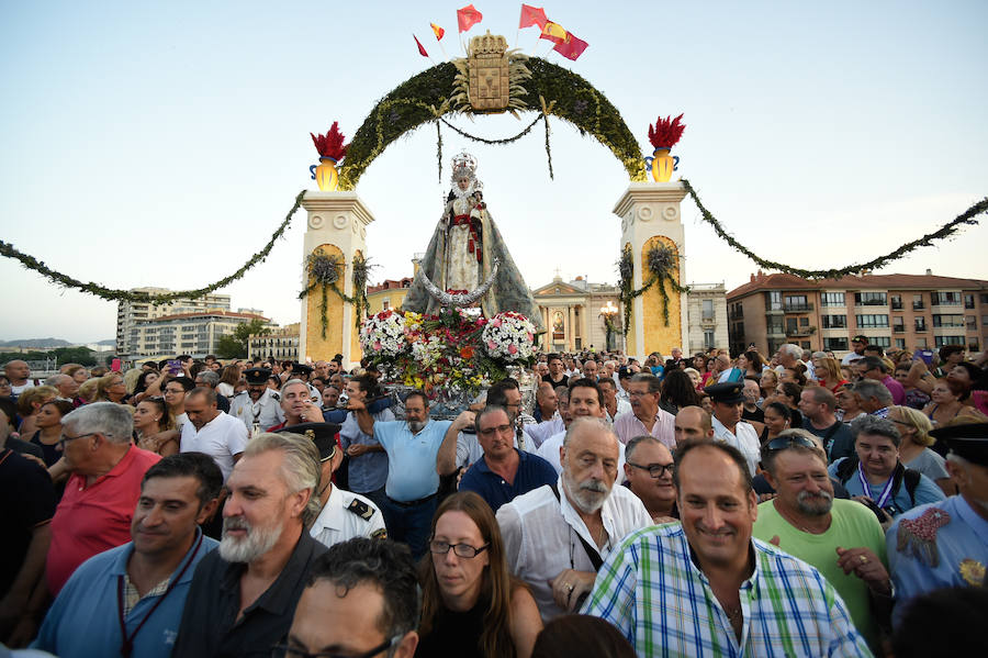 La imagen luce el pectoral de la Cruz de Caravaca en alusión al Año Jubilar