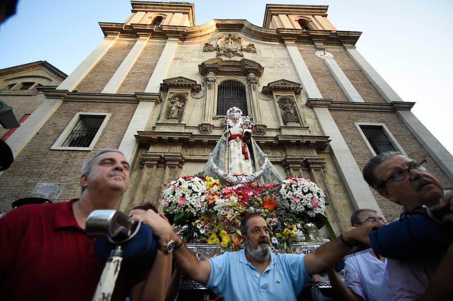 La imagen luce el pectoral de la Cruz de Caravaca en alusión al Año Jubilar